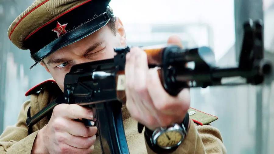 A screen shot from the movie AK-47 Kalashnikov